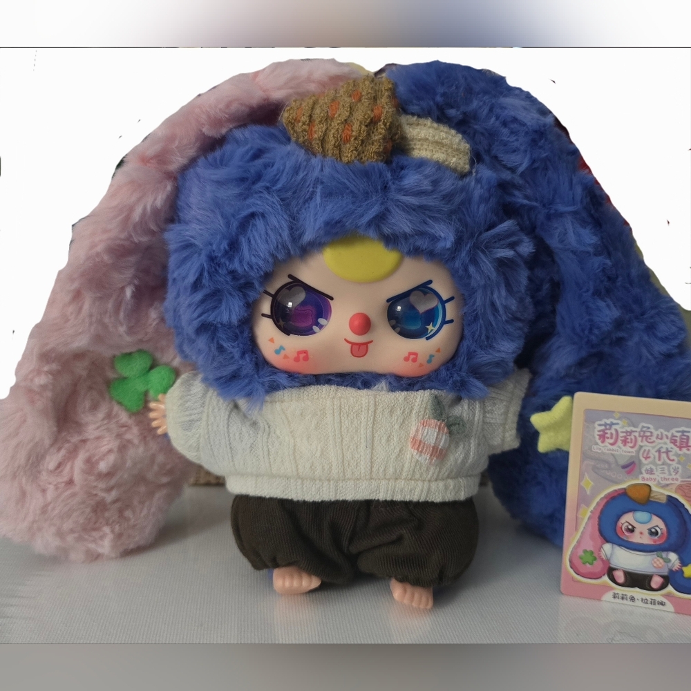 Baby Three Lily Rabbit Town V4 Series Plush Pendant  "Lafina"